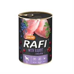 RAFI Adult - Kanin Blåbær og Tranebær 400g dåse 